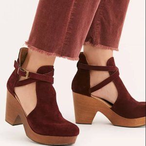 Free People Cedar Clog in Merlot